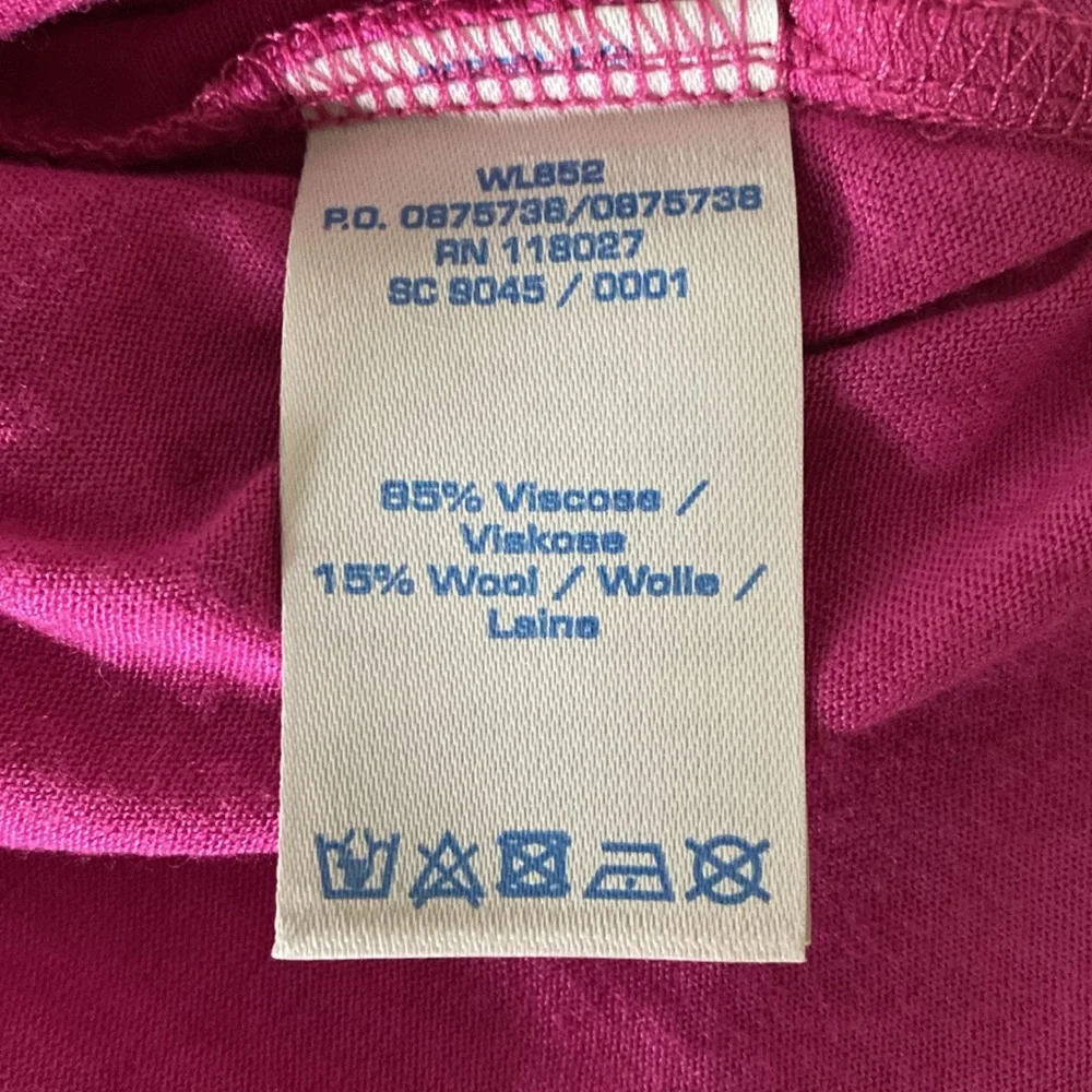 NWT Boden Long Sleeve Embellished Tee Shirt in Mulberry - Size 10